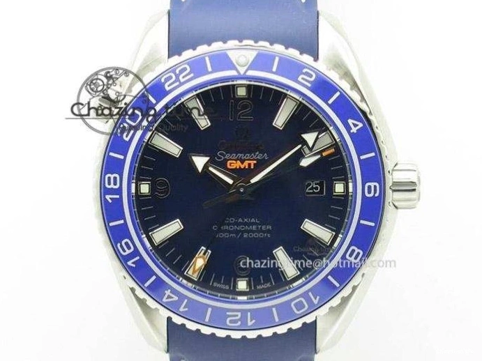 0412 Seamaster Pro Chrono SS RG OM Best Edition Blue Ceramic Blue Dial On SS RG Bracelet A Snug 8129